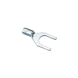 IDEAL 83-6221 Non Insulated Bare Spade Terminal, 12 to 10 AWG, 10 in Stud, Tin Plated Brass