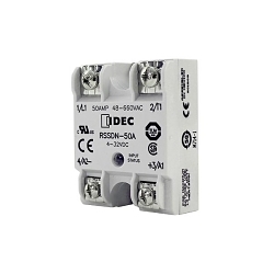 IDEC RSSDN-50A Relay, 50 A, 3 to 32 VDC V Coil