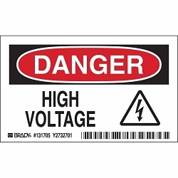 Brady 131705 Electrical Hazard Sign