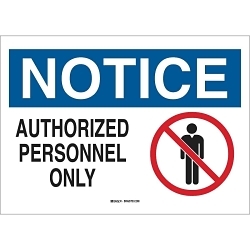 Brady 25901 Admittance Sign
