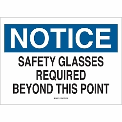 Brady 85035 Eye Protection Sign