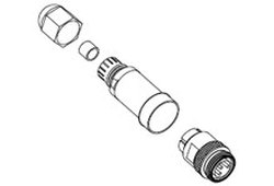 Woodhead 1300170012 Brad Mini-Change Field Attachable Connector
