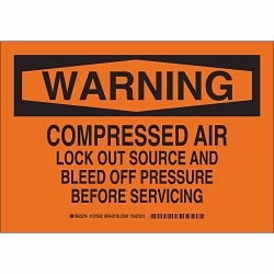 Brady 127591 Lockout/Tagout Sign