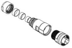 Woodhead 1300700021 Quick-Change Field Attachable Connector
