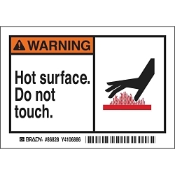 Brady 86828 Machine/Equipment Label