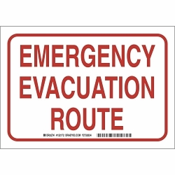 Brady 132168 Rectangular Exit Sign and Signage