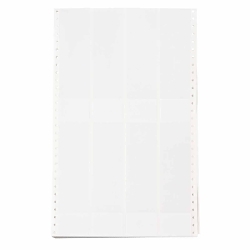Brady DATAB DAT-34-292-10 Rectangle Printer Label, 1.437 in L x 1 in W, Clear/White, B-292 Vinyl