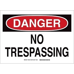 Brady 95365 Admittance Sign