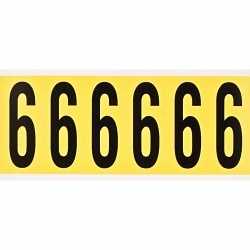 Brady 3450-6 Number Label