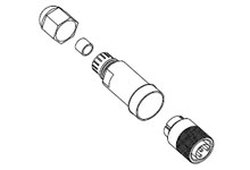 Woodhead 1300170005 Brad Mini-Change Female Connector