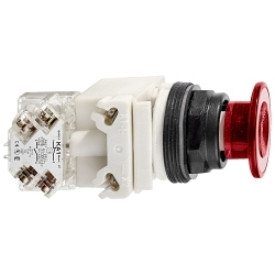 Schneider Electric 9001SKR9P38LRR Harmony Illuminated Push-Pull Operator
