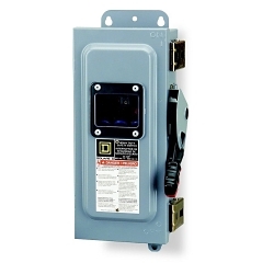 Square D HU661AWKVW F6 Dust-Tight Driptight Iceproof Non-Fusible Rainproof Sleetproof Heavy Duty Safety Switch With Viewing Window