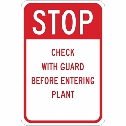 Brady 124450 Rectangular Traffic Control Sign