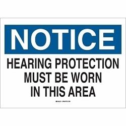Brady 84815 Ear Protection Sign