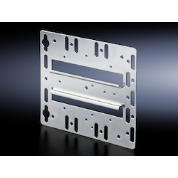 Rittal 7526964 Mounting Plate With Integral Top Hat Rail, For Use With TS, TS IT, SE Enclosure, Carbon Steel