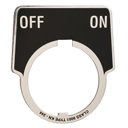 Square D 9001KN344 9001KN Series Legend, 1.8 in w, Aluminum