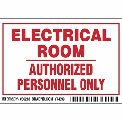 Brady 86218 Safety Label
