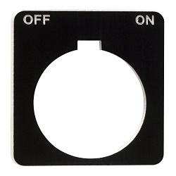 Square D 9001KN244BP 9001KN Series Legend, 1.75 in h x 1.75 in w, Plastic