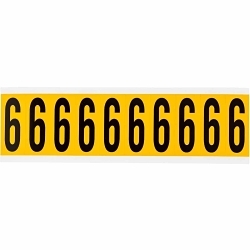 Brady 1534-6 Number Label