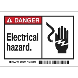 Brady 86799 Machine/Equipment Label