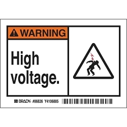 Brady 86826 Safety Label