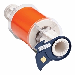 Brady 13567 BBP85 High Performance Printer Label, 50 ft L x 4 in W, Orange, B-569 Polyester