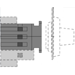 ABB OT40FT3S Front Operated Non-Fusible Open Disconnect Switch, 600 VAC, 40 A, 25 hp, 3 Poles