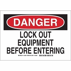 Brady 123639 Lockout/Tag out Sign