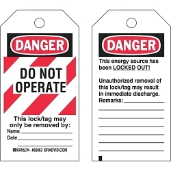 Brady 66063 Lockout Tag
