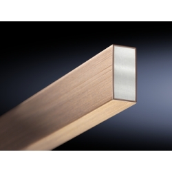 Rittal 3584020 CUPONAL Busbar, 2400 mm L x 30 mm W, Aluminum