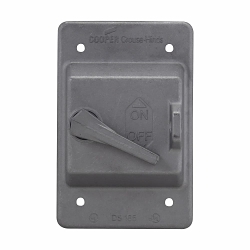 Crouse Hinds DS185 Snap Switch Outlet Box Cover