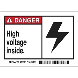 Brady 86861 Safety Label