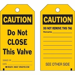 Brady 86427 Accident Prevention Tag