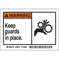 Brady 86830 Safety Label
