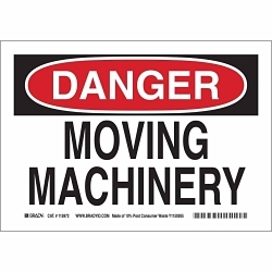 Brady 23020 Machine and Operational Sign