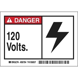 Brady 86784 Machine/Equipment Label