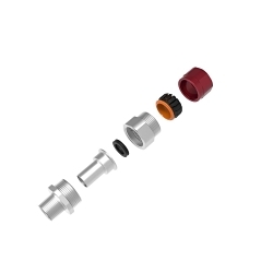 Hubbell MC2X1B MC2X Cable Gland, 1/2 in Trade, 0.51 to 0.63 in Cable Openings, Copper-Free Aluminum, Natural