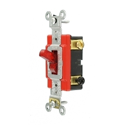 LEVITON 1223-PLR 3-Way Illuminated ON Self-Grounding Toggle Switch
