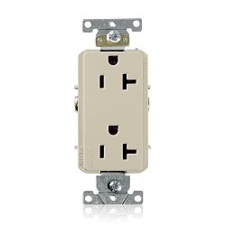 LEVITON 16352-I Decora Plus Straight Blade Duplex Receptacle