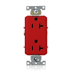 LEVITON 16352-R Decora Plus Straight Blade Duplex Receptacle