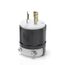 LEVITON 2311 Black & White Locking Plug