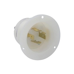 LEVITON 2415 V-0-Max Locking Flanged Inlet