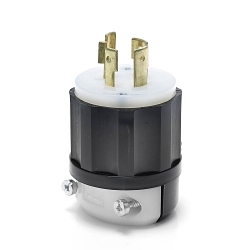 LEVITON 2421 Black & White Locking Plug