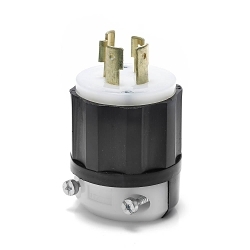 LEVITON 2431 Black & White Locking Plug