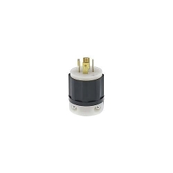 LEVITON 2511 Black & White Locking Plug