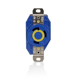 LEVITON 2610-BU V-0-Max Locking Receptacle