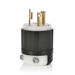 LEVITON 2611 Black & White Locking Plug
