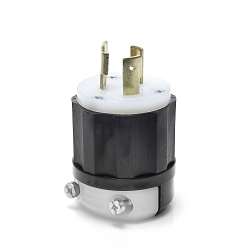 LEVITON 2621 Black & White Locking Plug