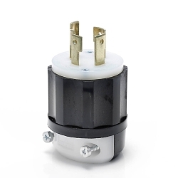 LEVITON 2721 Black & White Locking Plug