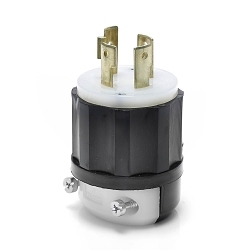 LEVITON 2741 Black & White Locking Plug